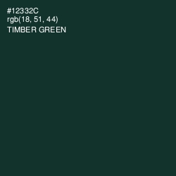 #12332C - Timber Green Color Image